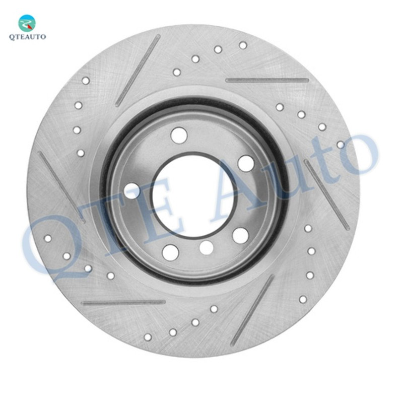 4 Front 300mm Drilled Slotted Brake Disc Rotors-Wheel Hub To 2000 BMW 323CI 2.5L gallery