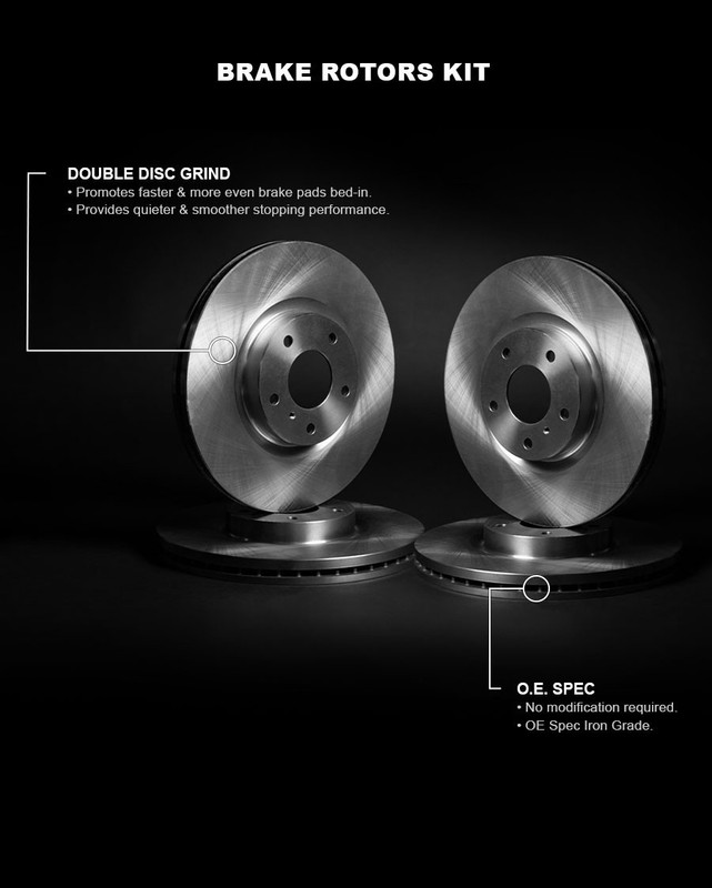 R1 Concepts Plain Brake Rotor Set gallery
