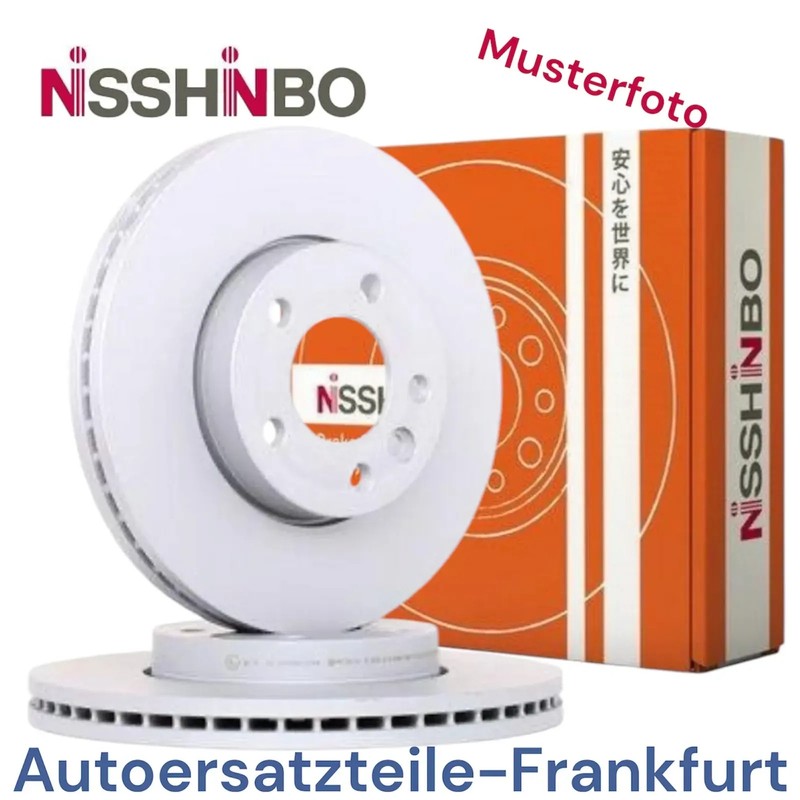NISSHINBO Front Brake Disc for CITROEN C1 C2 C3 PEUGEOT 107 108 TOYOTA Aygo
