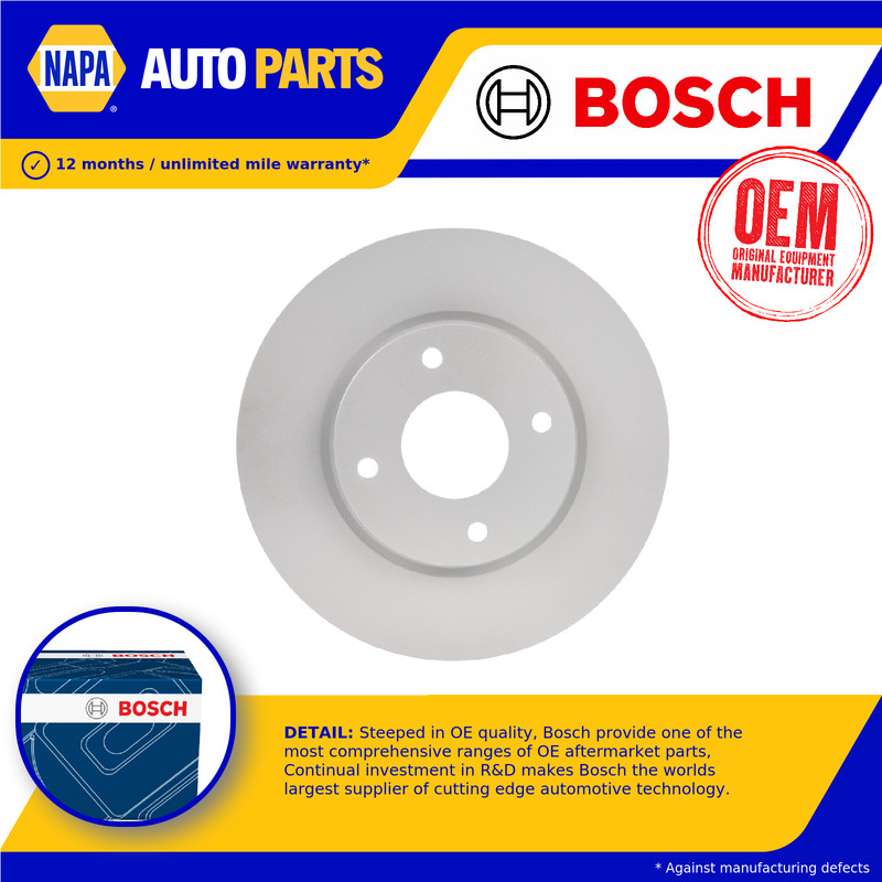 2x Brake Discs Pair Vented Front 280mm 0986479737 Bosch Set 40206ZW90A BD1568