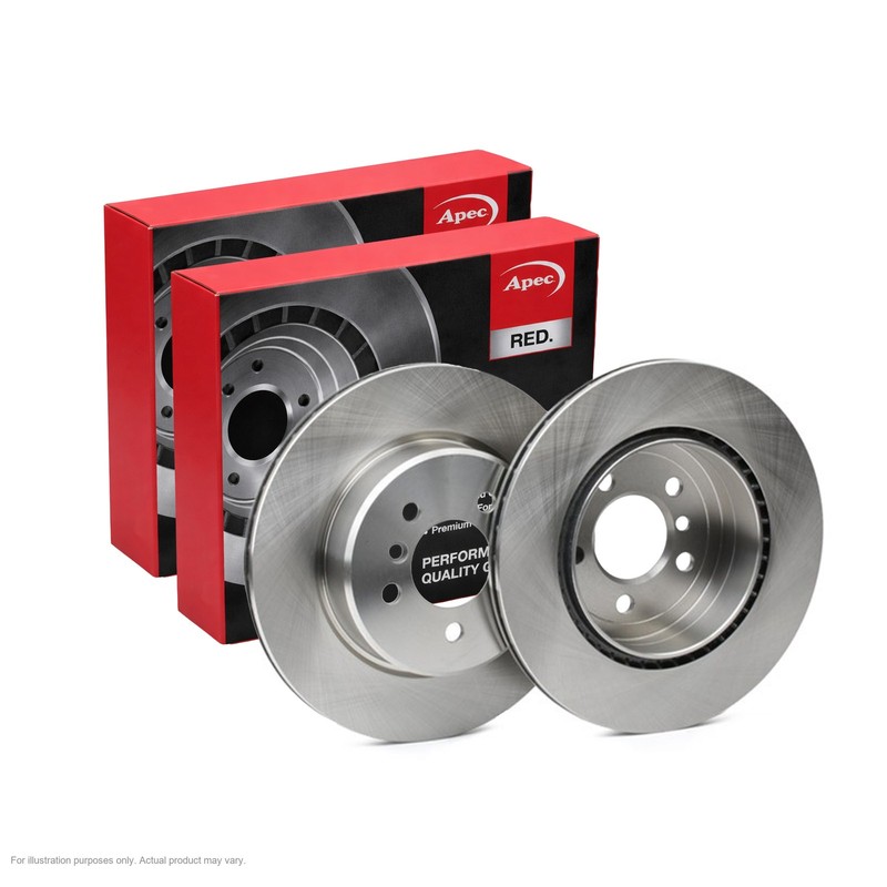 2x APEC Rear Brake Discs For BMW 5 (F10) 523 i 2010-11 155kW/211HP/2996cc