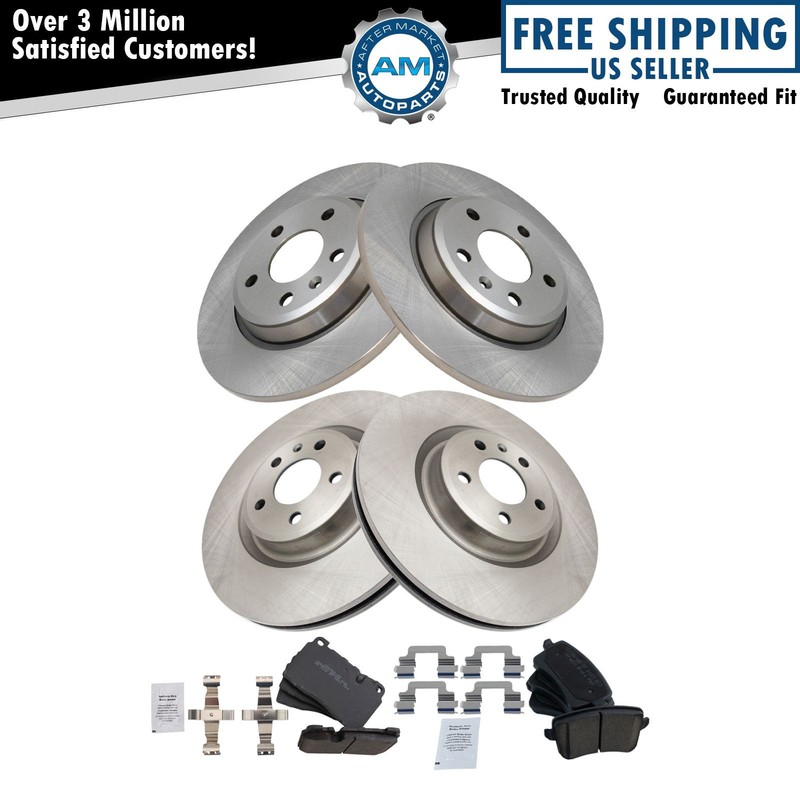 Brake Pad & Rotor Kit Ceramic Fits 2013-2017 Audi Q5