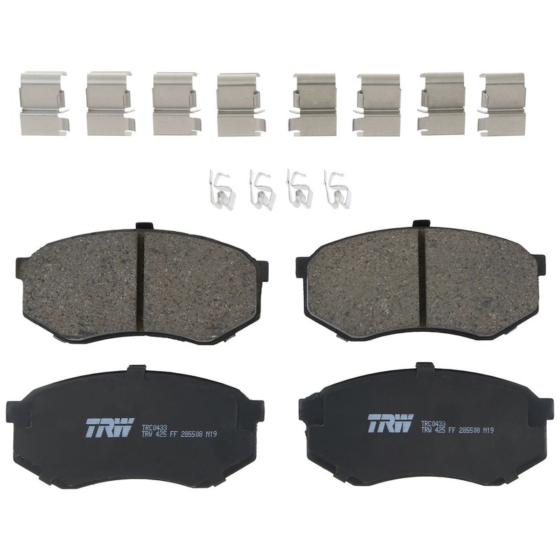 TRW TRC0433 2-Wheel Set Brake Pad Sets Front for Truck Toyota Tacoma Cressida