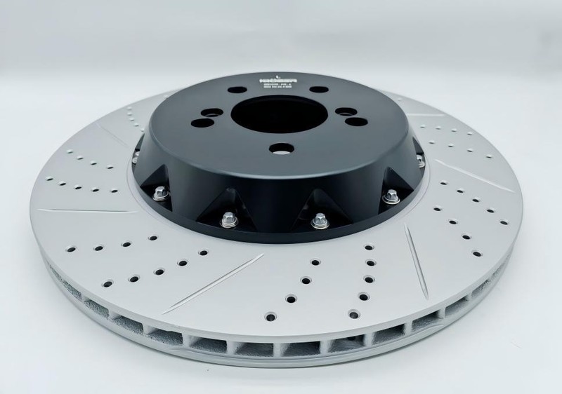 Fixed Drilled & slotted Rear Brake Rotor For BMW M4 F87 M2 F80 M3 F82 F83 370mm gallery