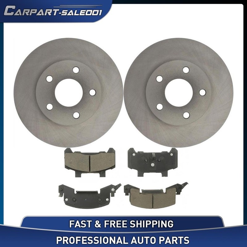 Front Disc Brake Rotors Brake Pads Kit for 1982 Buick Skyhawk 1.8L