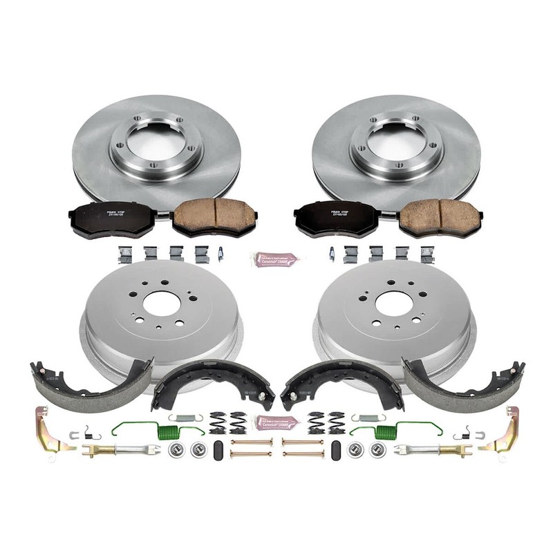 KOE15039DK Powerstop 4-Wheel Set Brake Disc And Drum Kits Front & Rear gallery