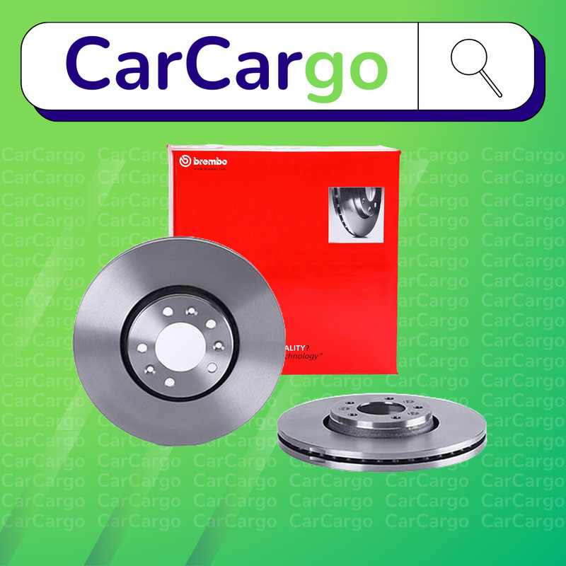 Brembo Vented Front Brake Discs Pair Peugeot Expert 2.0 HDi 130 2011-2024 304 mm