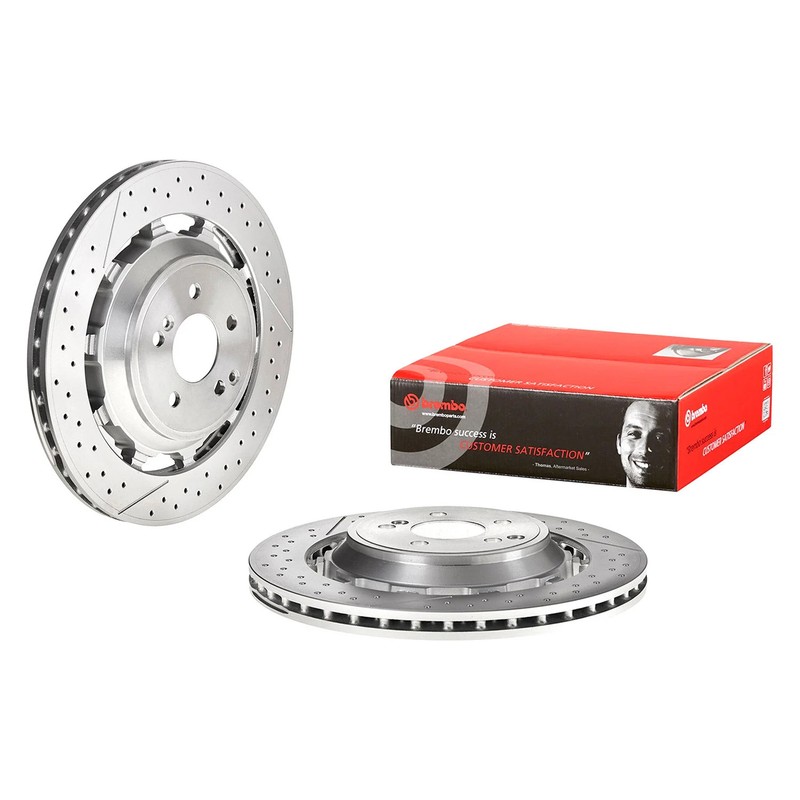 For Mercedes-Benz S63 AMG 14-21 Brake Rotor PRIME Dual Cast Drilled & Slotted