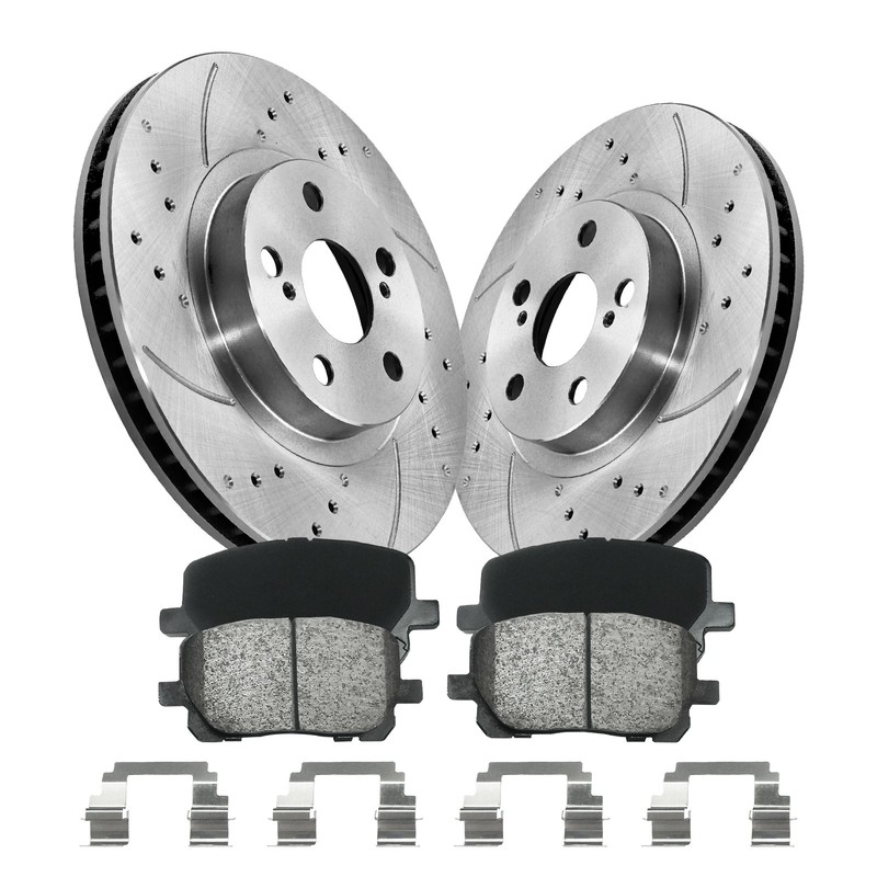 275mm Front Brake Rotors Pads Kits for 03-08 Toyota Corolla Matrix Pontiac Vibe
