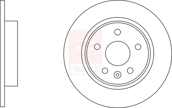 2x Brake Discs Pair Solid fits OPEL ASTRA K 1.2 Rear 19 to 22 264mm Set 13509119 gallery