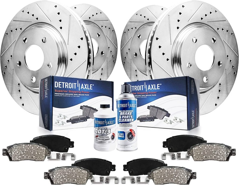 5-Lug Front & Rear Brake Pads Rotors for 2013-2019 Nissan Pathfinder