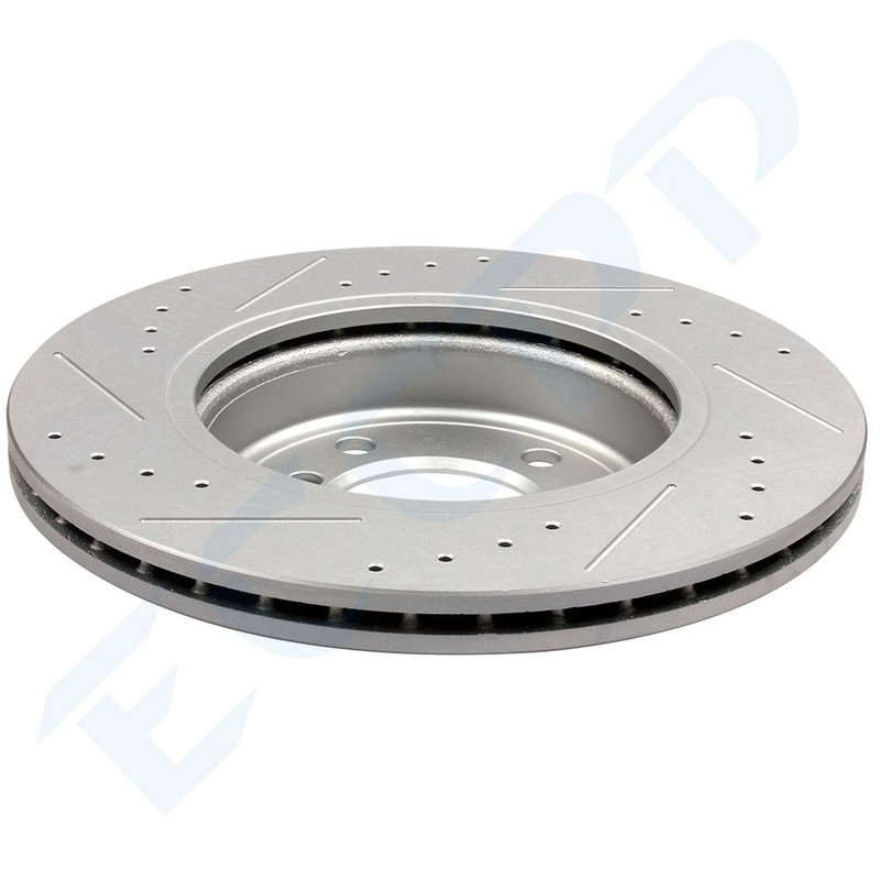 Front Drilled & Slotted Ceramic Brake Pads And Rotors For 01-05 BMW 325i 325Ci gallery