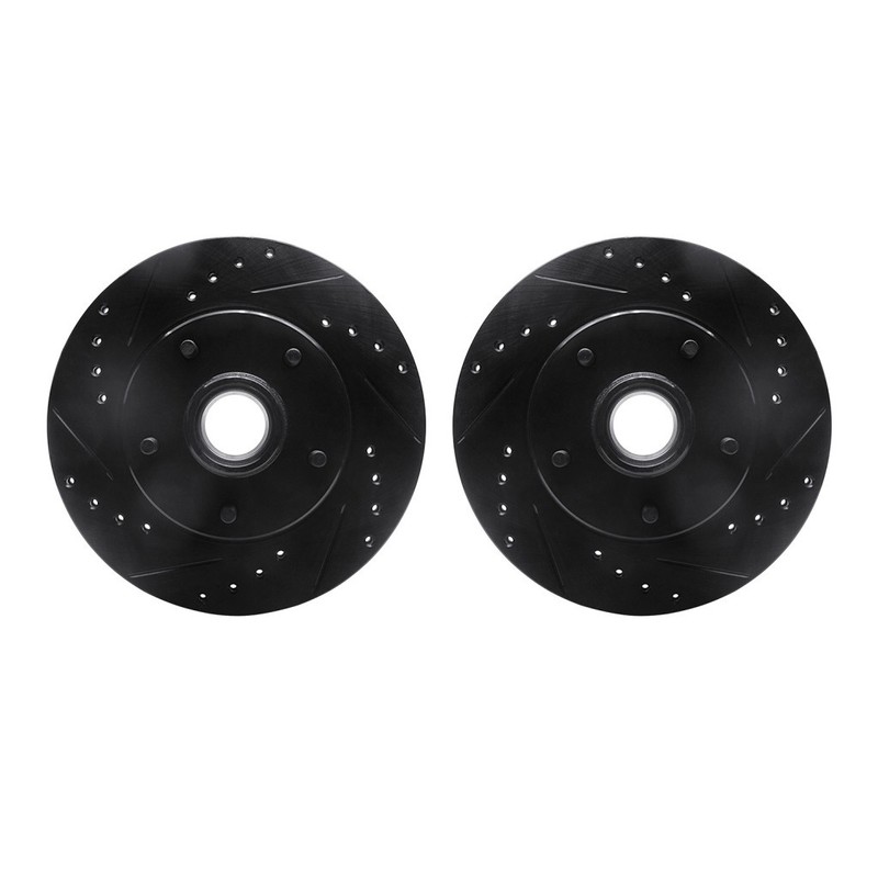 For Chevy Caprice 1990 Rotor Set | Black | Drilled And Slotted gallery
