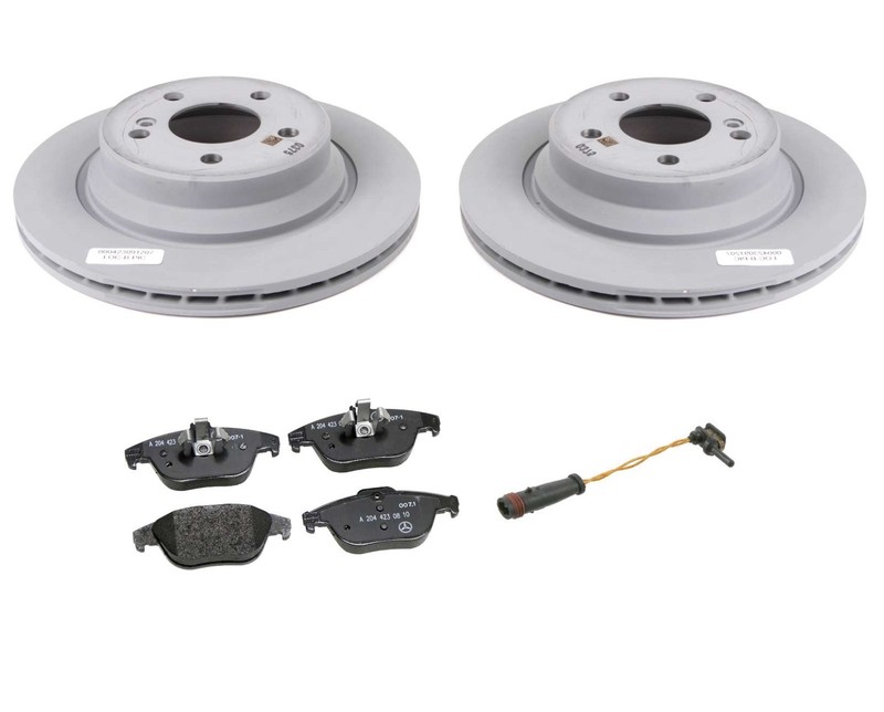 Genuine OEM Rear Disc Brake Pad and Rotor Kit For Mercedes W204 GLK250 GLK350