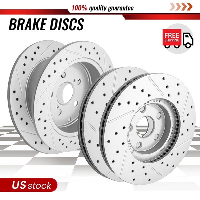 For Scion tC Toyota Matrix Celica Pontiac Vibe Front Rear Brake Rotors Set