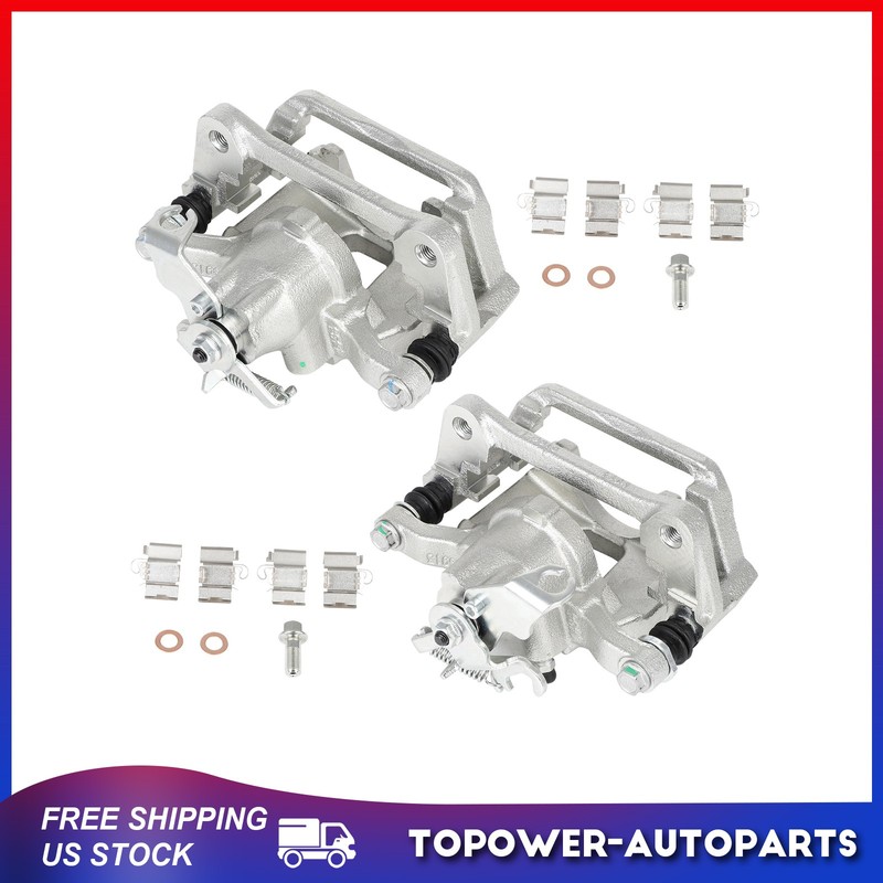 2PCS Rear Brake Calipers w/Bracket For 2012-2017 Dodge Grand Caravan Left Right gallery