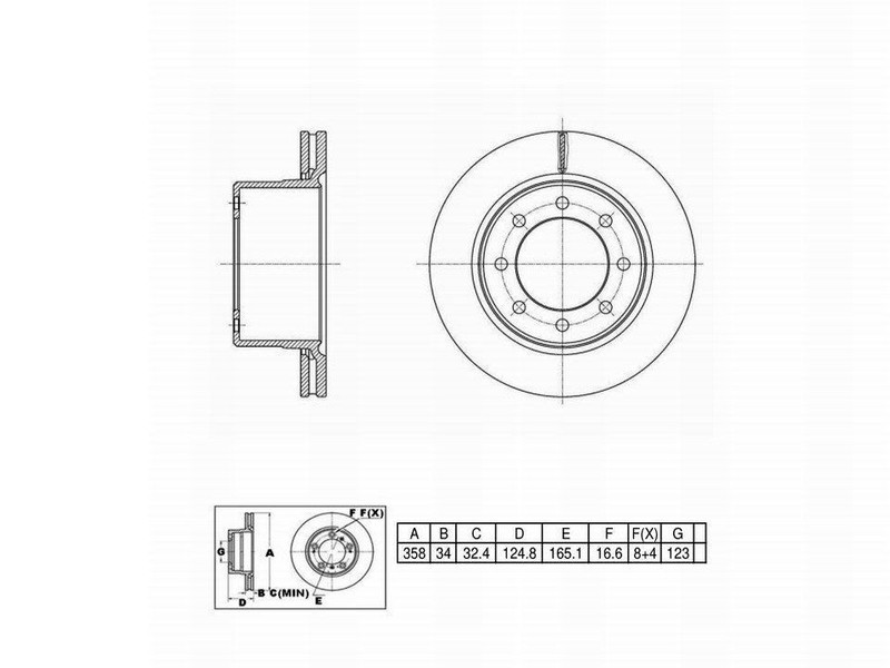 Genuine Oem Bproauto Disc Brake Rotor Model Number # 1BP00027AA