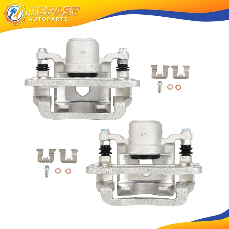 2x Rear Left Right Brake Calipers For 13-18 Hyundai Santa Fe Sport w/ Bracket gallery