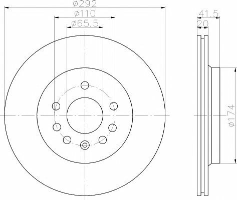 TEXTAR Rear Axle BRAKE DISCS + PADS SET for CADILLAC BLS Wagon 1.9D 2007-on gallery