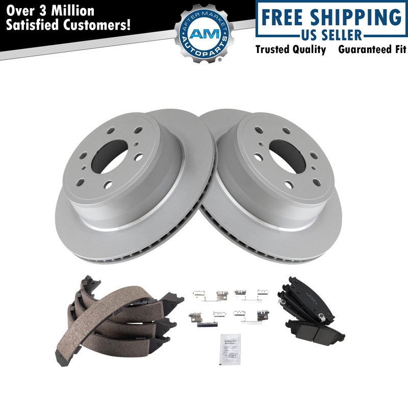 Rear Brake Pad & Rotor Kit Fits 15-16 Cadillac 14-19 Chevrolet GMC