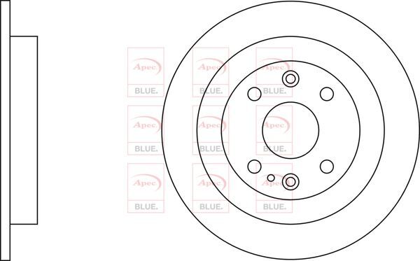 Brake Discs Pair Rear FOR MAZDA MX-5 NA 1.8 93->98 Petrol Blue gallery