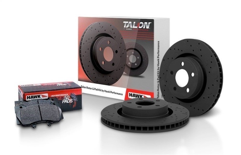 Hawk HKC4897.543B Talon Street Rotor & HPS 5.0 Brake Pad Kit – Front Set