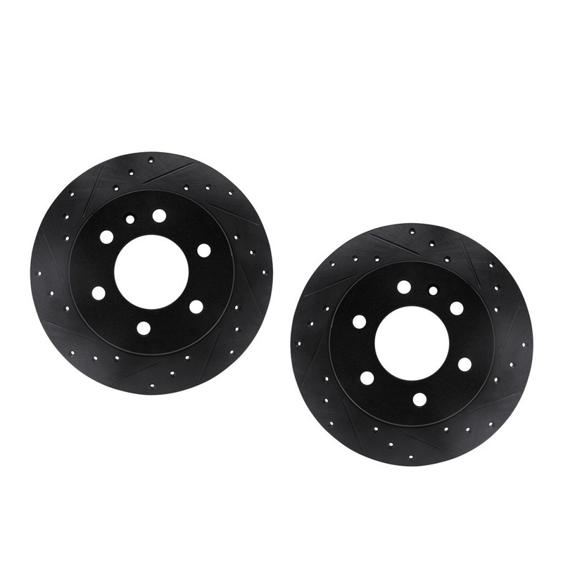 For Volkswagen Crafter 2016 2017 Rotor Set Rear | Drilled And Slotted | Black gallery