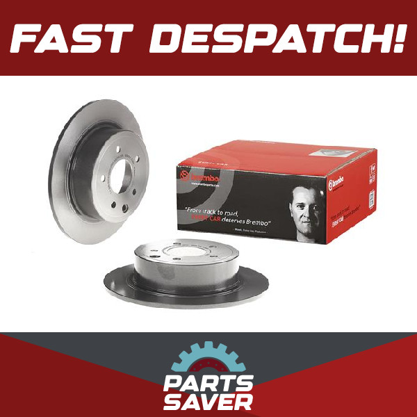 2x Brake Discs Pair Solid fits NISSAN BLUEBIRD Mk3 1.6 Rear 2013 on HR16DE 292mm