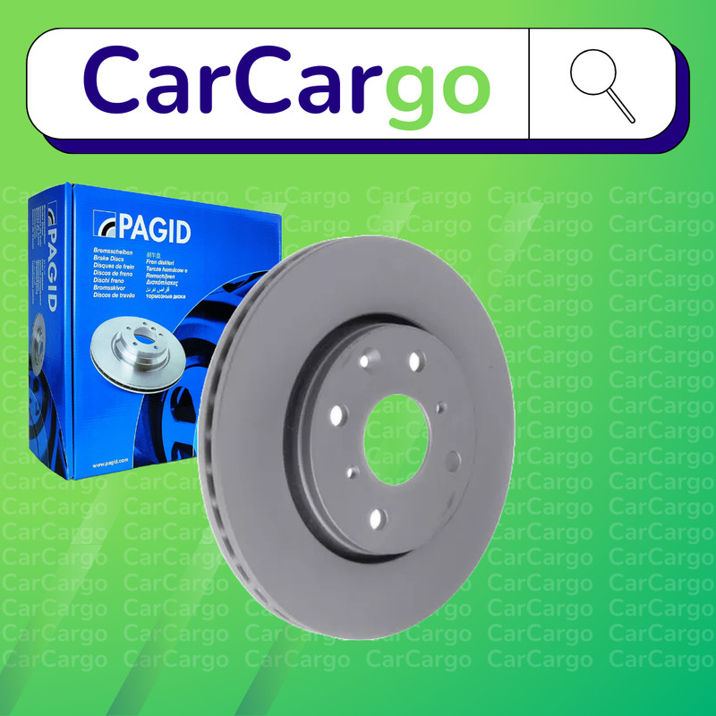 Pagid Vented Front Brake Discs Pair For Citroën C1 1.0 VTi 68 2014-2018 247 mm