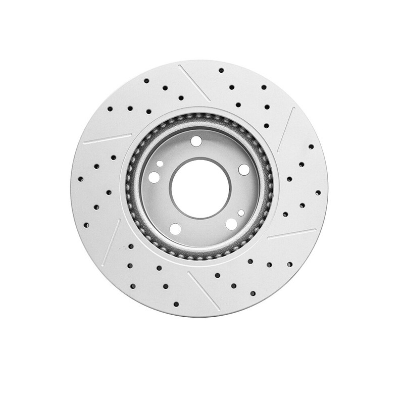 Front Drilled Disc Brake Rotors+Ceramic Pads For Kia Forte Forte5 2.4L 2010-2013 gallery