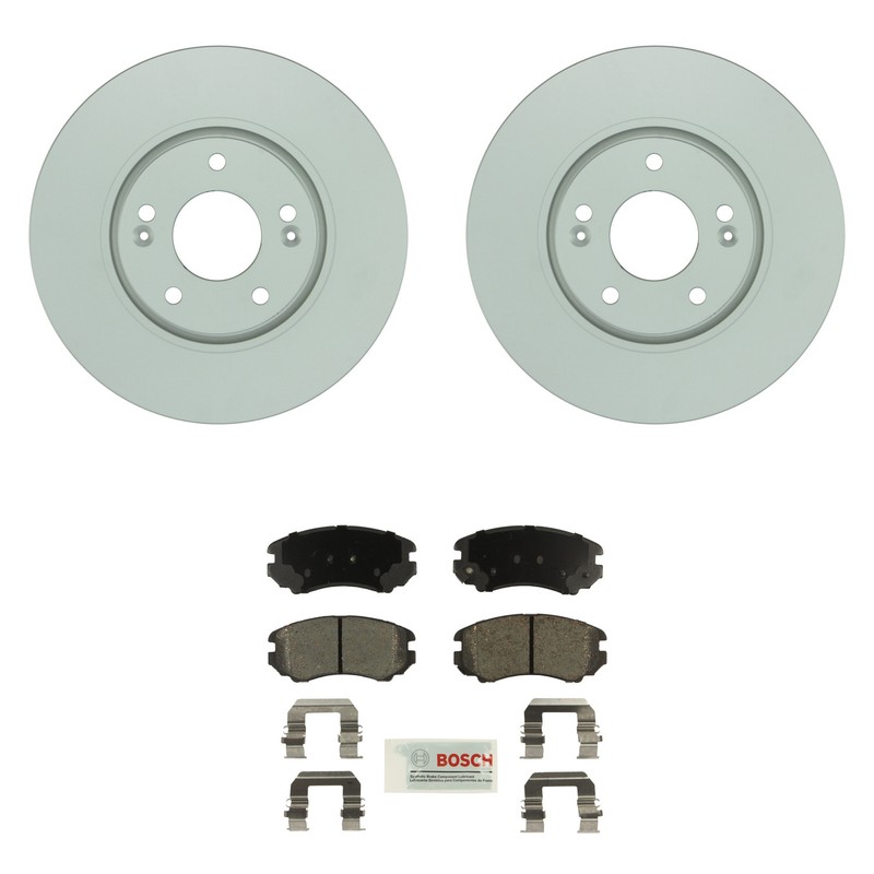 Bosch Front Rotors Blue Ceramic Disc Brake Pad Kit For Sonata GLS Limited