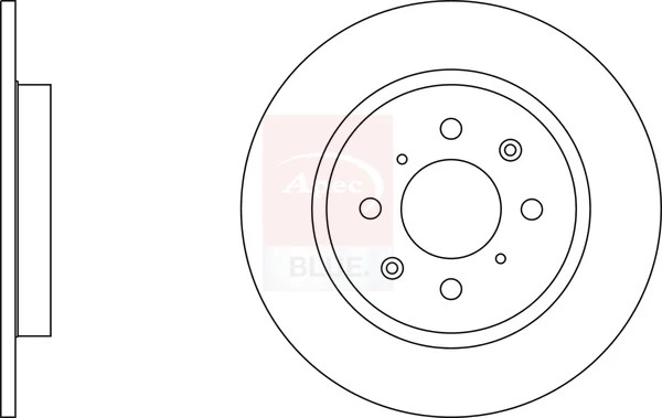 2x Brake Discs Pair Solid fits HONDA INSIGHT ZE, ZE2 1.3 Rear 2009 on LDA3 260mm gallery