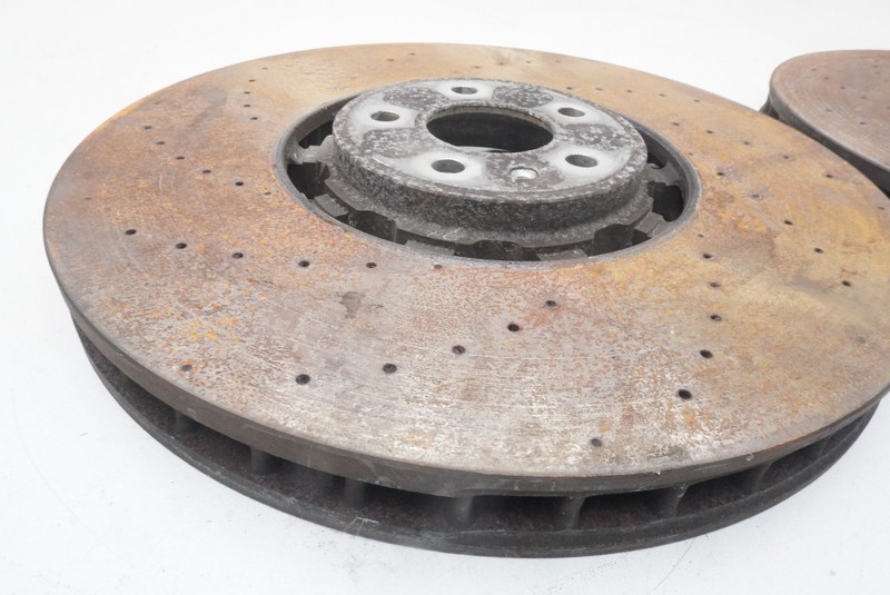 Set 2 Front Left Right Disc Brake Rotor 4M8615301D OEM Audi RSQ8 2020-25 gallery