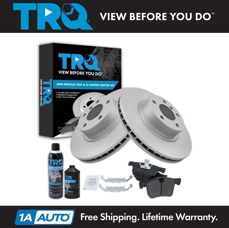 TRQ Front Brake Pad & Rotor Kit Fits 2011-2017 BMW X3 2015-2018 X4