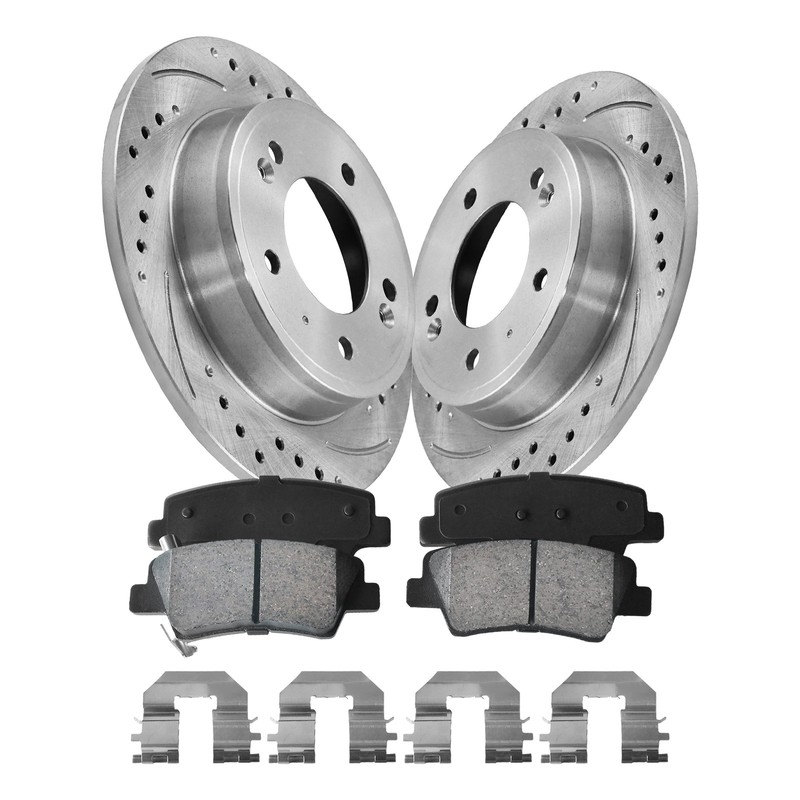 262mm Rear Brake Rotors & Ceramic Pads for Hyundai Elantra Veloster Kia Soul gallery