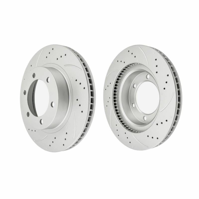 Front Driled Slotted Brake Rotors For 4Runner FJ Cruiser Tacoma