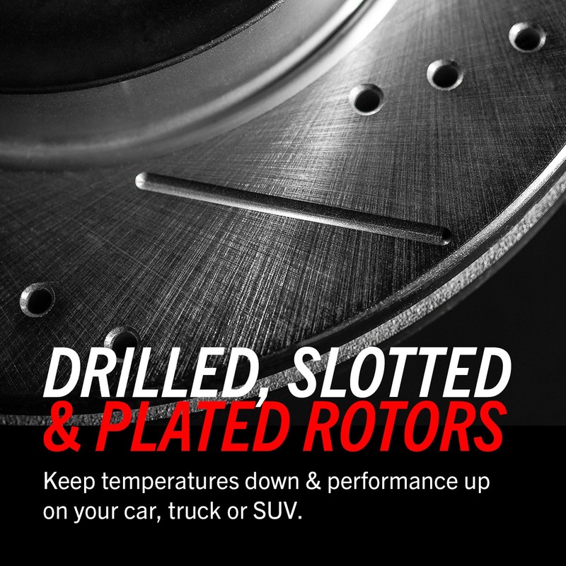 PowerStop Evolution Drilled Slotted Rotors Pair Rear For INFINITI FX50 gallery