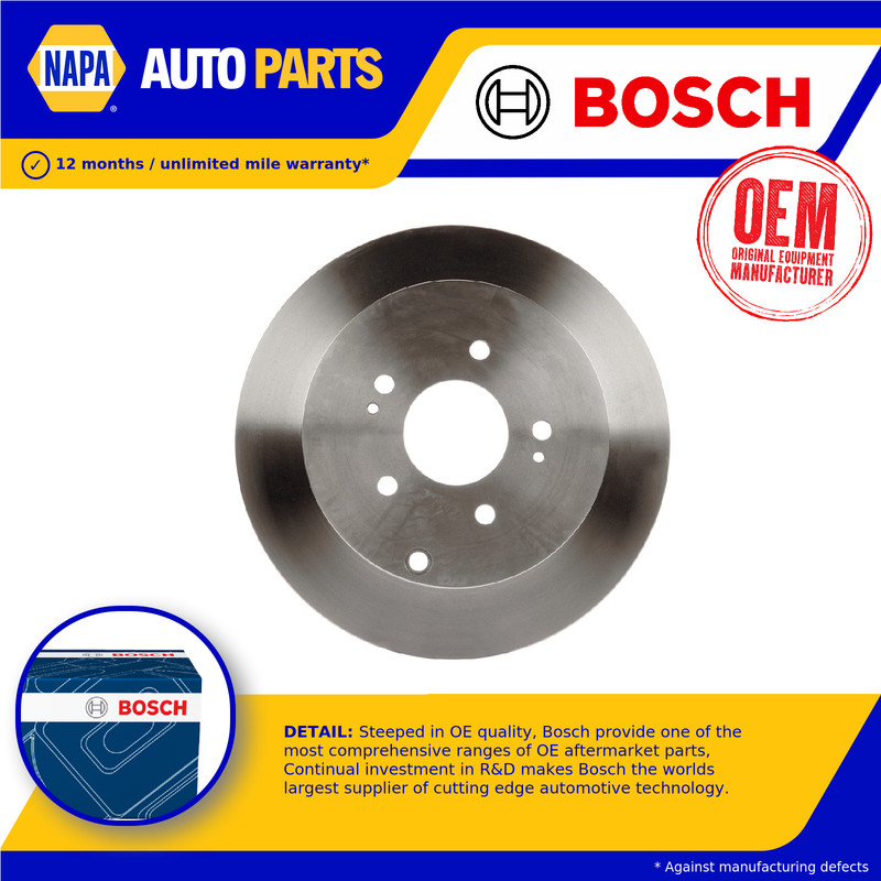 2x Brake Discs Pair Solid Rear 301.8mm 0986479532 Bosch Set MR955407 MR955408