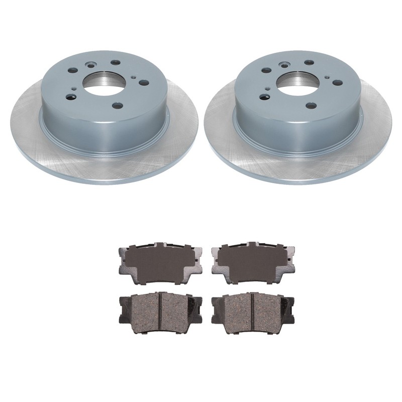 DuraGo Rear Rotors Advics Ceramic Disc Brake Pads Kit For Avalon Camry ES350 FWD