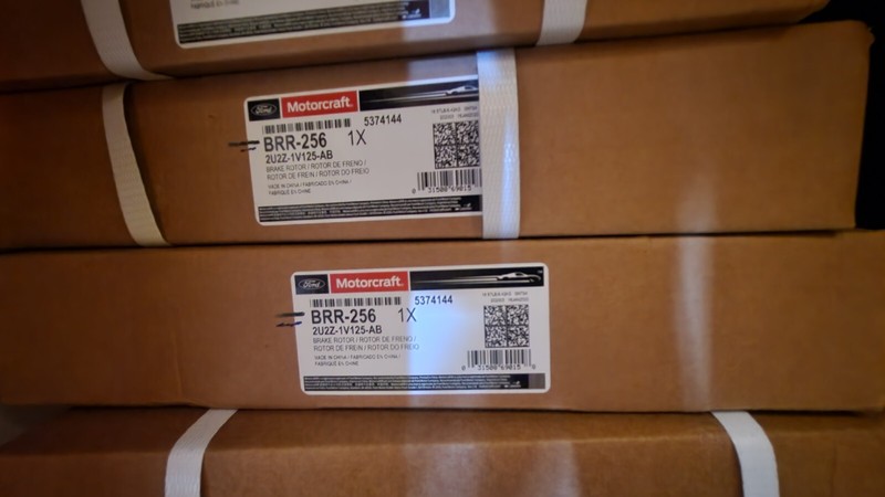 PAIR 00-04 Ford F150 Exp Navi Rear Brake Rotors Motorcraft BRR-256 2U2Z-1V125-AB