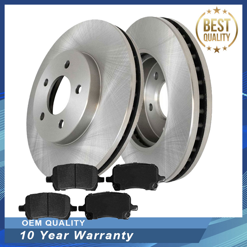 Front Brake Rotors and Brake Pads For Chevy Malibu Pontiac G5 Saturn Aura 5 Lugs