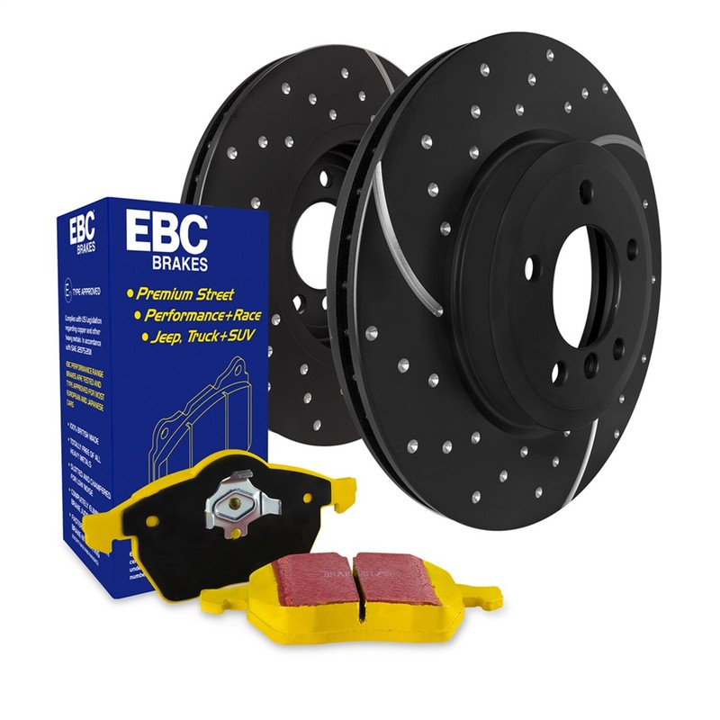 EBC Brakes S5KR1318 S5 Kits Yellowstuff And GD Rotors Fits 08-17 S4 S5