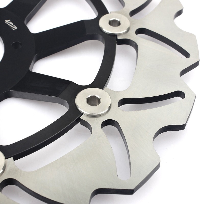 2 Front Brake Disc Rotors & Pads For Honda CBR 1000 RR 2006-2007 Wave Rotors gallery