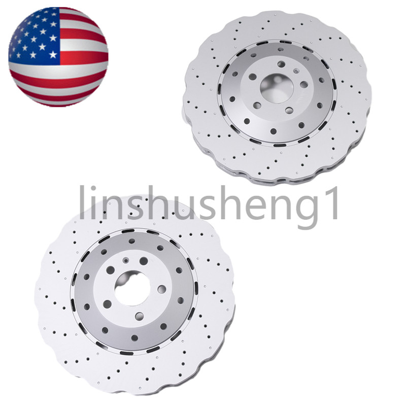 For Audi RS7 4.0L V8 2014-2016 Front Disc Brake Rotors 4G0615301AH