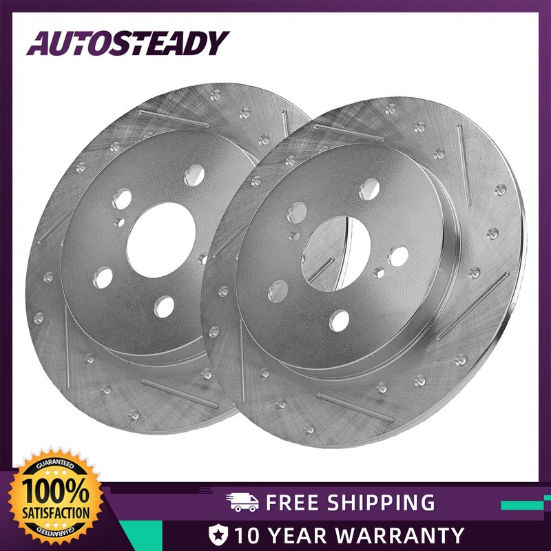 Rear Solid Brake Rotors for Toyota Corolla Matrix Prius Lexus CT200H Vibe