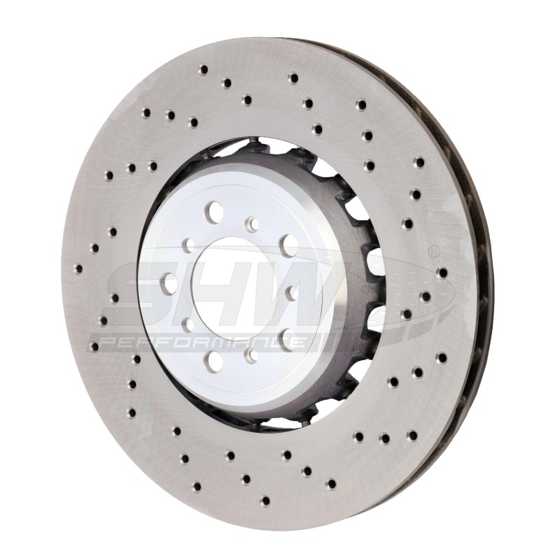SHW Performance Cross-Drilled Brake Rotor for BMW M3 & M4 2015-2018 – Right gallery