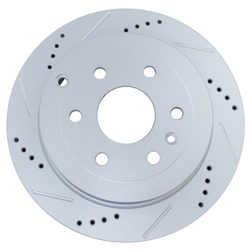 TRQ Rear Ceramic Brake Pad Performance Disc Rotor Kit w/Chemicals gallery