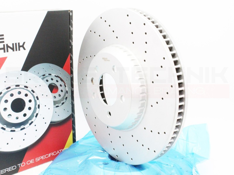 FOR RANGE ROVER SPORT D300 L461 PERFORMANCE DRILLED FRONT BRAKE DISCS PAIR 380MM gallery