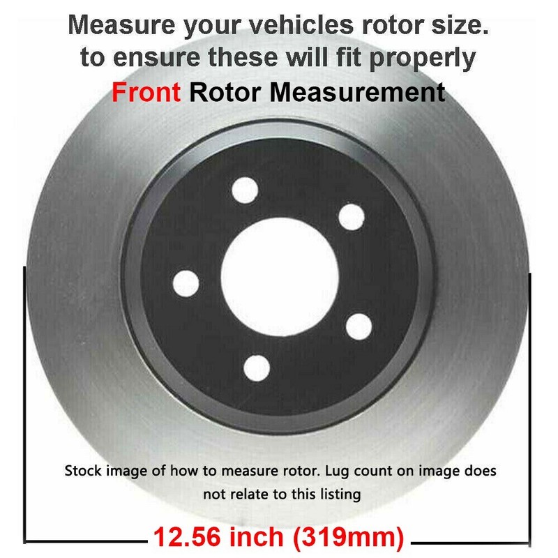 Front Drilled & Slotted Brake Rotors + Brake Pads Kit for Toyota Tundra Sequoia gallery