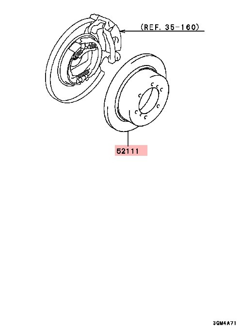 Rear Brake Disc Rotors for Mitsubishi PAJERO SHOGUN V26W MK2 2.8T gallery